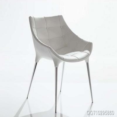 白色款 玻璃鋼餐椅passion dining chair 北歐設(shè)計風(fēng)格不銹鋼休閑椅