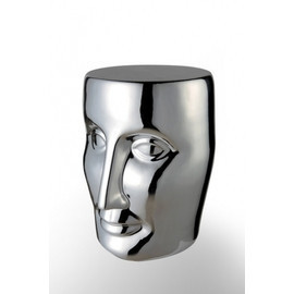 法國(guó) XO Bonze Stool 圓凳,Philippe Starck設(shè)計(jì)(銀色亮面)