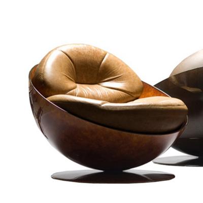 球形碗椅Esfera Armchair by Etel  圓皮椅 地球椅創(chuàng)意休閑椅蛋椅