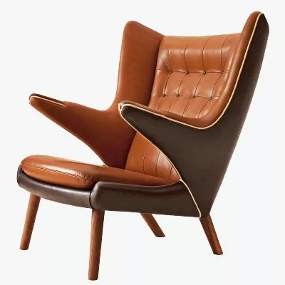 皮質(zhì)漢森泰迪趴趴熊椅Papa Bear chair設(shè)計(jì)師The Teddy Bear Chair 休閑躺椅