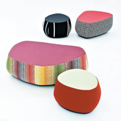 定制玻璃鋼休閑腳踏茶幾Moroso Fjord pouf 兩用不規(guī)則腳凳樣板房腳蹬