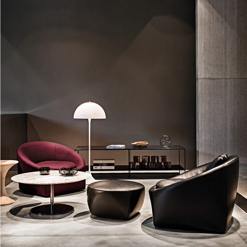 懶人沙發(fā)Capri armchair minotti圓桶款簡易設(shè)計(jì)師樣板房