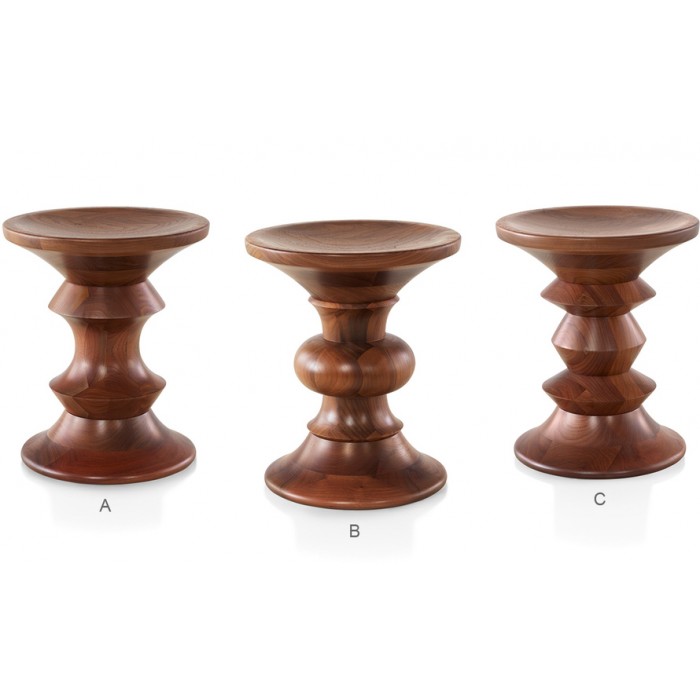 Eames Walnut Stool 伊姆斯胡桃木凳休閑圓幾圓凳全實木邊幾角幾