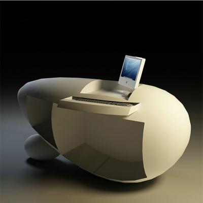 商場(chǎng)酒店簡(jiǎn)約白色前臺(tái) 現(xiàn)代酒吧休閑吧 餐廳接待臺(tái) 售樓部服務(wù)臺(tái)