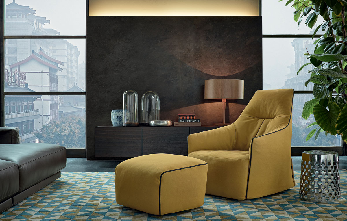 吉恩·馬利·馬索圣塔莫妮卡休閑椅Santa Monica Lounge chair 樣板房家具Jean Marie Massaud