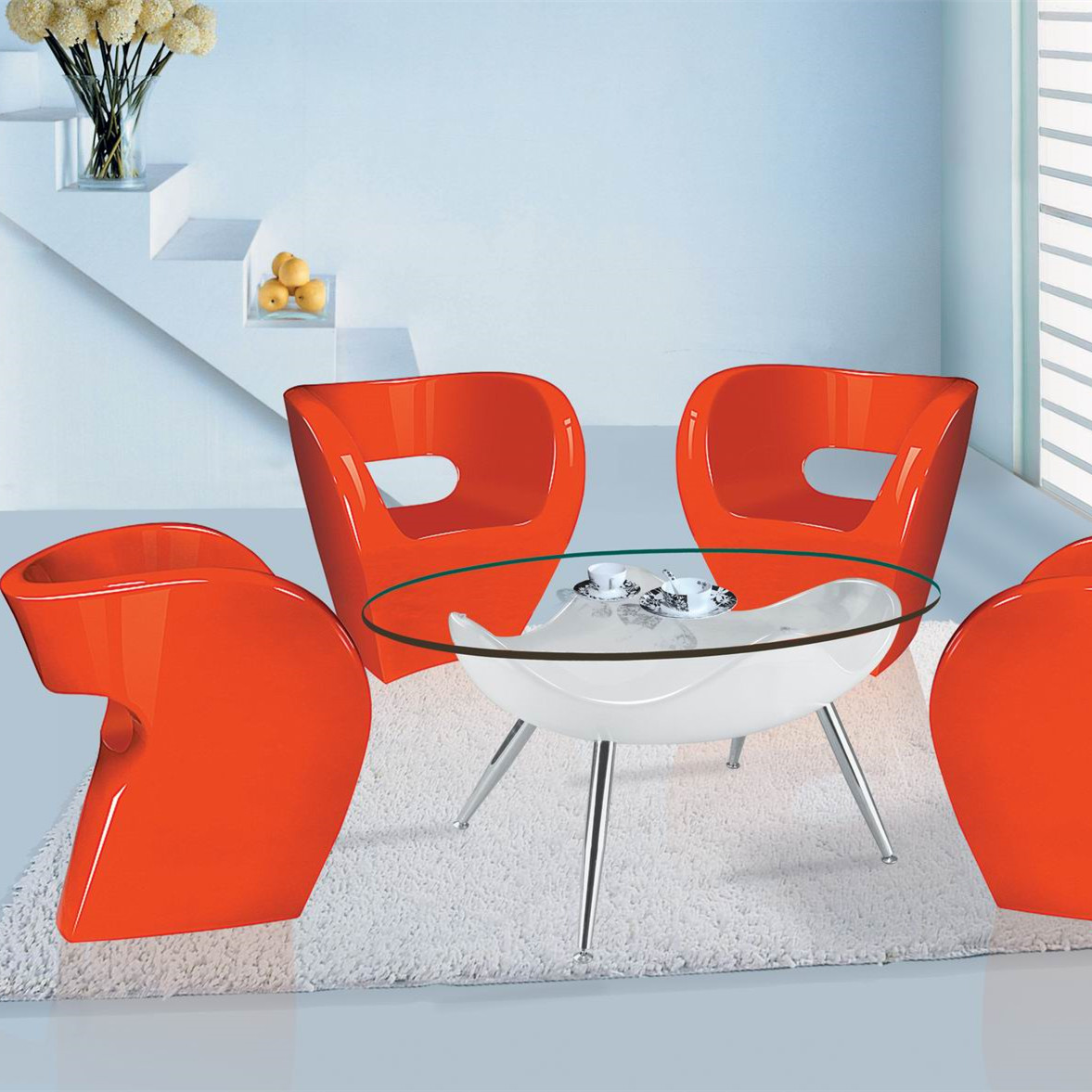 現(xiàn)代簡約玻璃鋼戶外休閑椅 酒店會所洽談椅 家用商場休息靠椅