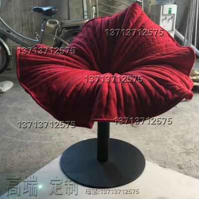 實(shí)物玻璃鋼椅 花瓣扶手椅花朵椅設(shè)計(jì)師椅酒店別墅家具