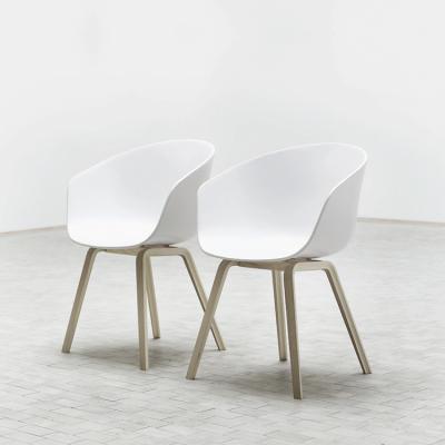 漆面款丹麥HAY椅子AAC22多色木質(zhì)椅子chair餐椅塑料木腳扶手椅