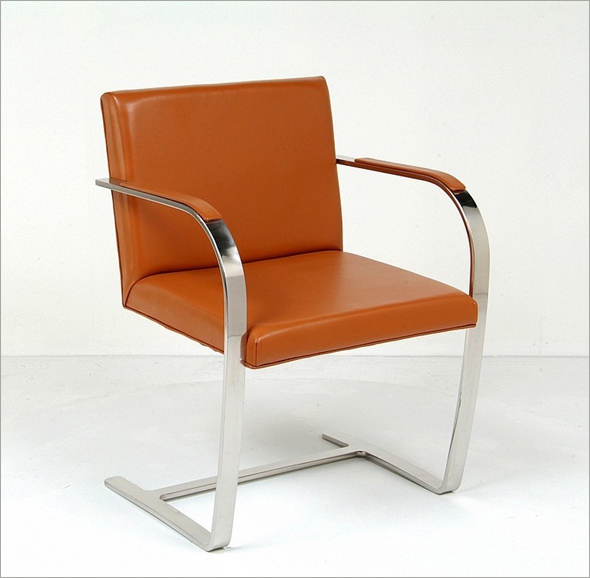 會議不銹鋼布爾諾椅子Brno Chair密斯.凡.德羅Mies vander Rohe