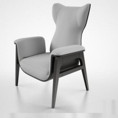 酒店大氣會(huì)客單人沙發(fā)椅fendi casa cerva armchair  商務(wù)洽談椅