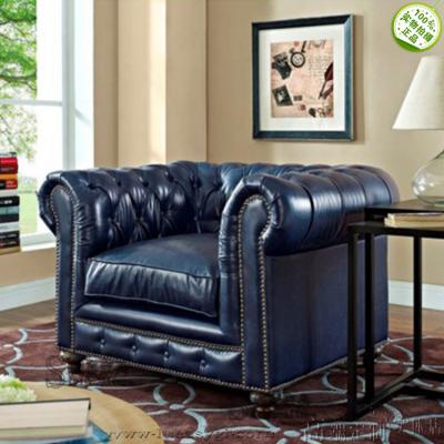 歐式美式單人位沙發(fā)椅 高端個性復(fù)古家具顏色面料定制 實木腳酒店家用