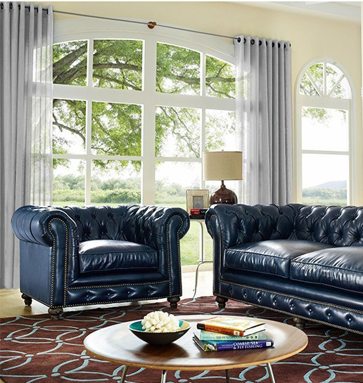 歐式美式單人位沙發(fā)椅 高端個性復(fù)古家具顏色面料定制 實木腳酒店家用