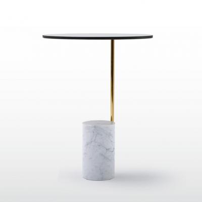 五金家具大理石底座 茶幾創(chuàng)意小邊幾設(shè)計師大理石五金茶幾