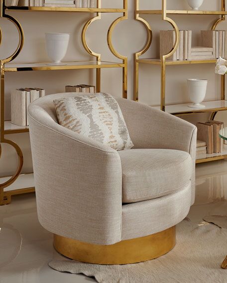 John Mathias Bernhardt設(shè)計(jì)Hayworth Swivel Chair 輕奢單人雙人 布藝沙發(fā)椅