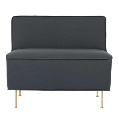 北歐單人沙發(fā)定制 現(xiàn)代線條躺椅別墅酒店賓館樣板房沙發(fā) 面料可選