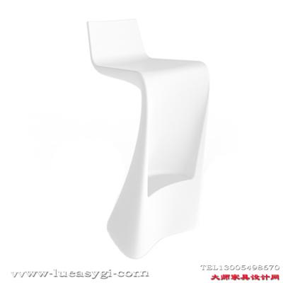 北歐品牌 創(chuàng)意設計師家具 吧凳 玻璃鋼烤漆酒吧前臺吧椅 高腳酒吧酒店椅