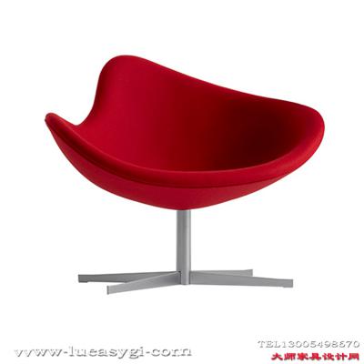 創(chuàng)意設(shè)計師家具旋轉(zhuǎn)椅 酒店咖啡廳矮背休閑椅 玻璃鋼不銹鋼腳電腦餐椅