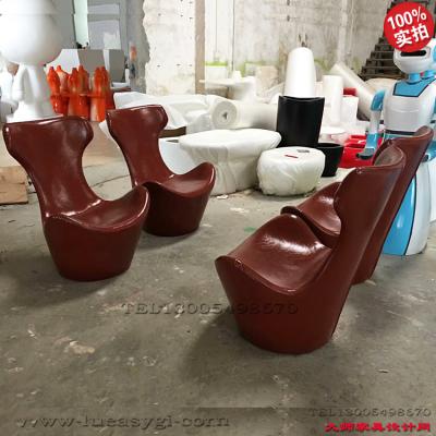 玻璃鋼扶手椅色粉色黑色金色灰色綠色黃色大鳳蝶經典家具定制