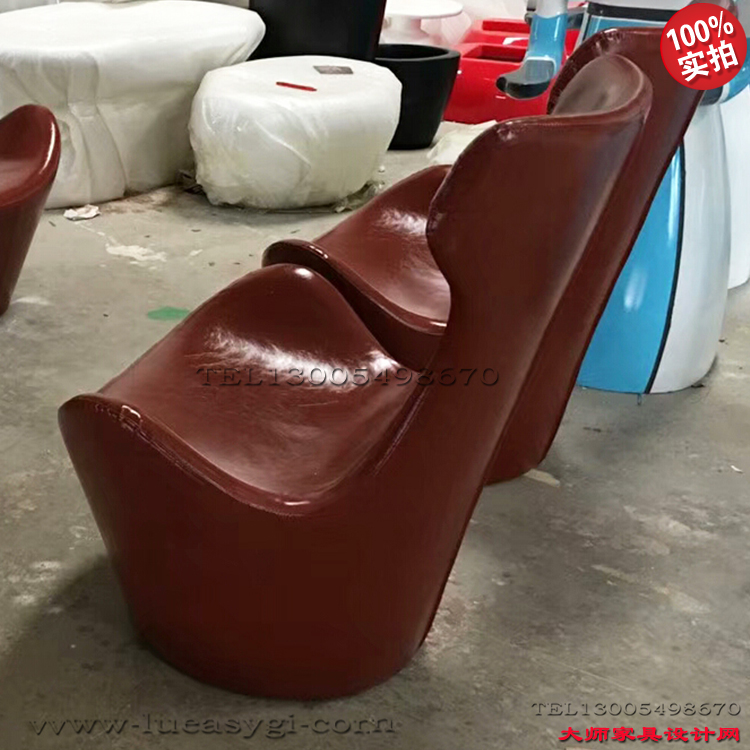 玻璃鋼扶手椅色粉色黑色金色灰色綠色黃色大鳳蝶經典家具定制