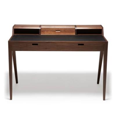 DARESTUDIOKATAKANAWRITIN DESK 經(jīng)典胡桃木書桌帶抽屜實(shí)木桌