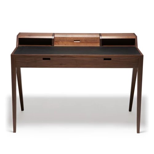 DARESTUDIOKATAKANAWRITIN DESK 經(jīng)典胡桃木書桌帶抽屜實(shí)木桌