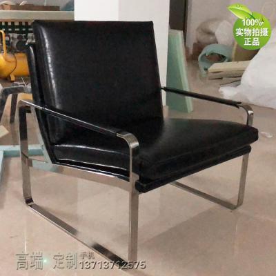 實(shí)物黑色 不銹鋼電鍍無(wú)指紋亮光 鋼 單人位沙發(fā)椅 規(guī)格可定制顏色可定制 圓角邊處理