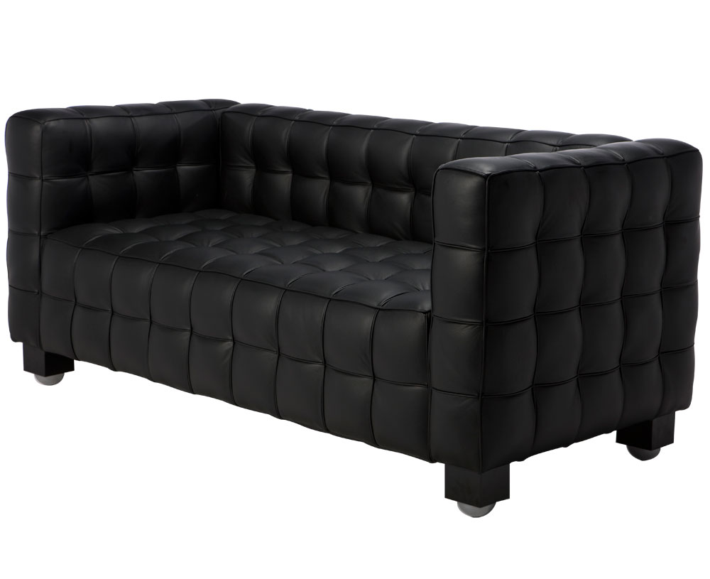 Kubus Sofa 庫(kù)布斯真皮沙發(fā)黑皮沙發(fā) 庫(kù)布斯扶手椅Josef Hoffmann