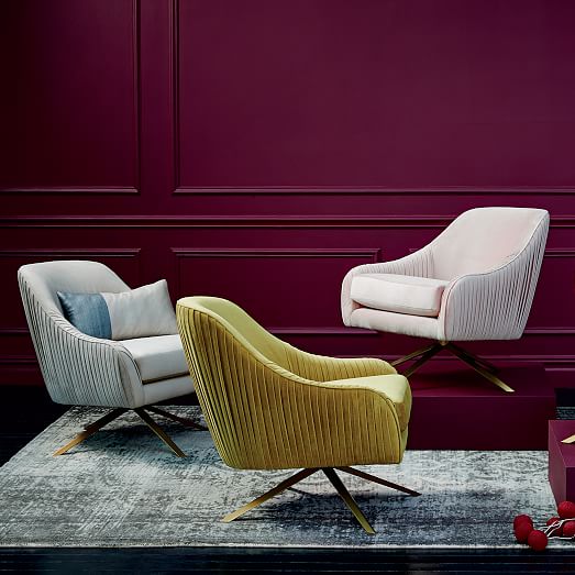 設(shè)計(jì)師樣板房家居新款休閑椅 West Elm Roar Rabbit Swivel Chair