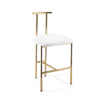 國際大師設(shè)計家具網(wǎng) Dwba vanity bar stool  不銹鋼電鍍高腳酒吧椅 前臺 酒店餐廳椅