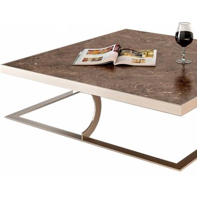 設(shè)計師KTV豪華酒店創(chuàng)意接待茶幾 Paul Baxter Coffee Table 不銹鋼電鍍 大理石打蠟拋光處理