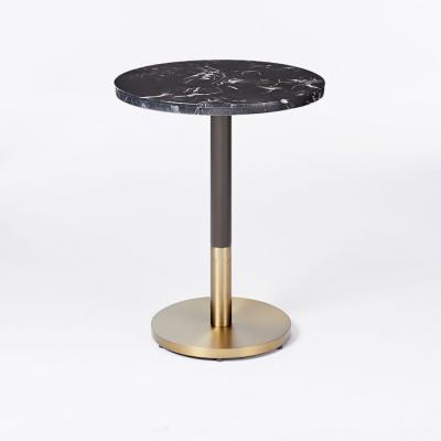 黑色大理石圓小酒館桌子大小茶幾邊幾角幾 Black Marble Round Bistro Table - Small Large