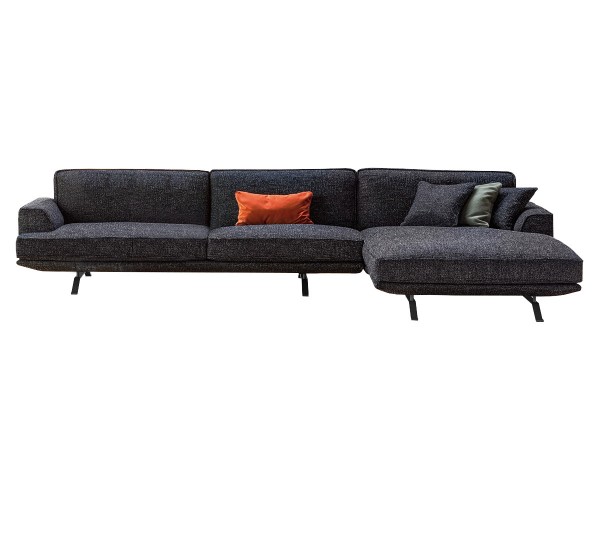 Bonaldo  Slab Plus sofa 沙發(fā) 五金腳布藝皮質(zhì)多人貴妃沙發(fā)