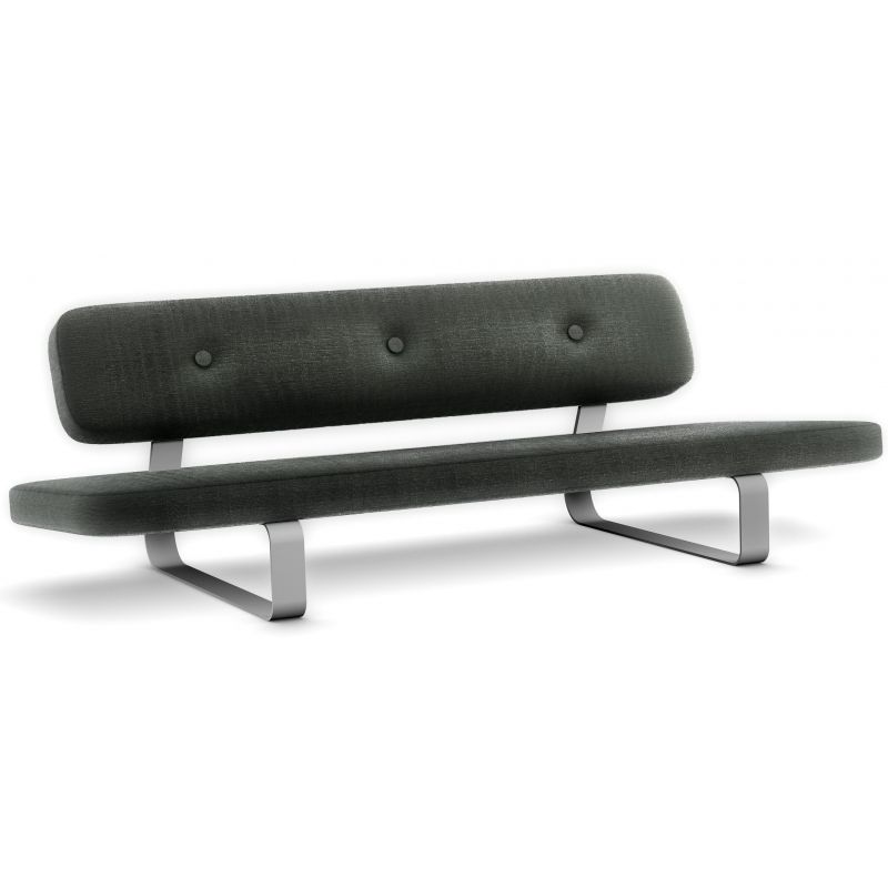 Moooi Power Nap  Sofa 三人沙發(fā)多人沙發(fā)不銹鋼簡潔腳彎腳 鋼板腳 電鍍無指紋