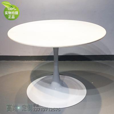 五金腳大理石1米直徑餐桌 大圓盤腳 堅固穩(wěn)定壓不倒 規(guī)格顏色定制 酒店會議餐廳 辦公桌