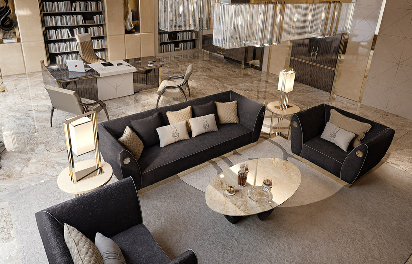 Bizzotto SYMPHONY  Sofa 交響樂沙發(fā) 幾何彎曲線條雙人多人沙發(fā)