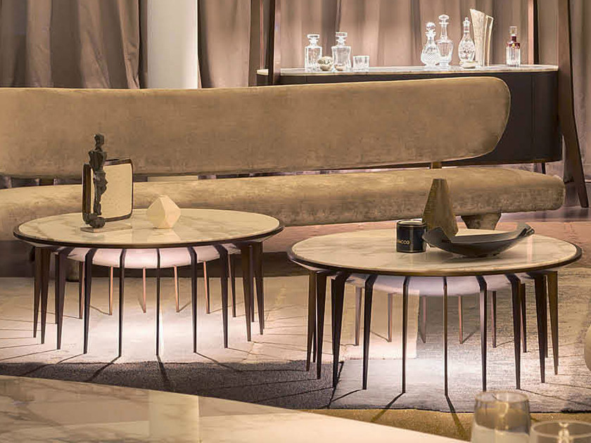 蜈蚣腳多腳茶幾五金不銹鋼大理石茶幾 KARA  Coffee table Marble coffee table