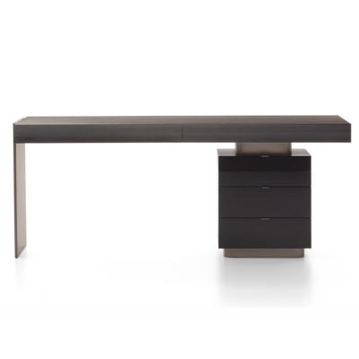 新品新款上市Minotti CARSON  Writing desk 米洛提米諾蒂辦公室酒店會所桌子高級老板總裁經(jīng)理不銹鋼電鍍實木桌
