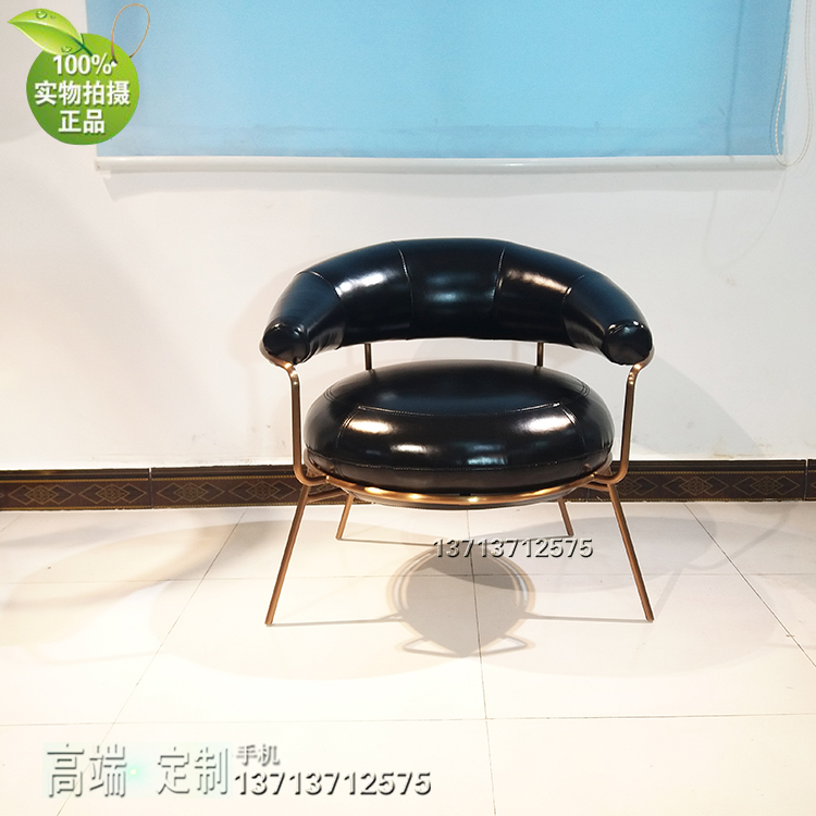 烏克蘭設(shè)計意大利風(fēng)格 魔性月亮休閑沙發(fā)椅 不銹鋼電鍍玫瑰金銅 香檳金