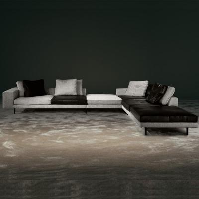 GIOPAGANI 任逍遙模塊化沙發(fā)分格 皮革真皮皮質(zhì)布藝混搭 五金腳多人雙人拐角貴妃沙發(fā)