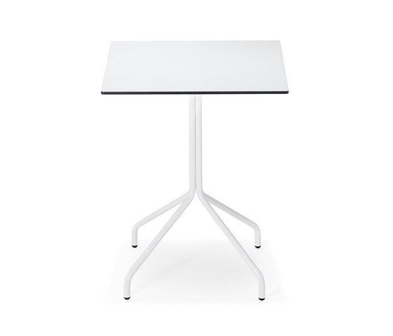 Italia by Midj 酒店酒吧 餐廳快餐 店鋪收腳騰地餐桌不銹鋼五金電鍍烤漆實木桌面