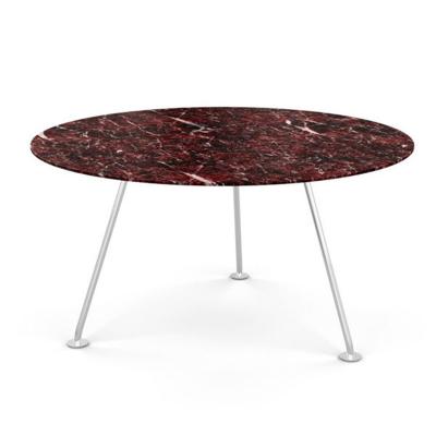 意大利  皮埃爾? 里梭尼 蚱蜢高圓桌五金鐵烤漆不銹鋼電鍍腳 實木大理石桌面餐椅茶幾