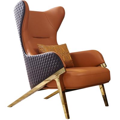 不銹鋼電鍍金色腳休閑椅 北歐設(shè)計(jì)師定制 意式極簡(jiǎn)商用家用卡西納