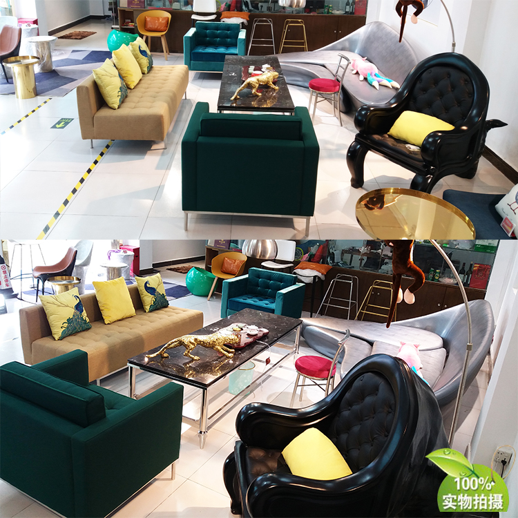 304不銹鋼意式極簡家具定制 單人沙發(fā)麻布絨布電鍍拉扣佛羅倫薩·諾爾 Florence Knoll