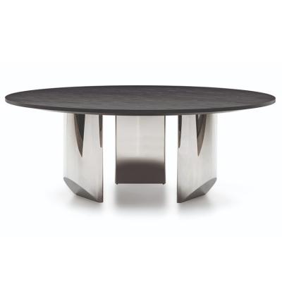 設計師Nendo 2019年新款新品 桌子系列 Minotti 楔形|圓桌 圓形大理石客廳酒店會所