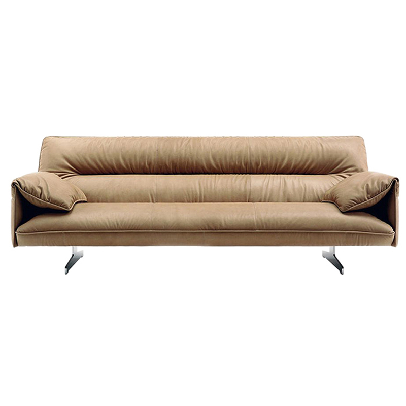 意大利保拉納沃內(nèi)Paola Navone設(shè)計(jì)師別墅雙人沙發(fā) 304不銹鋼腳多人位沙發(fā)