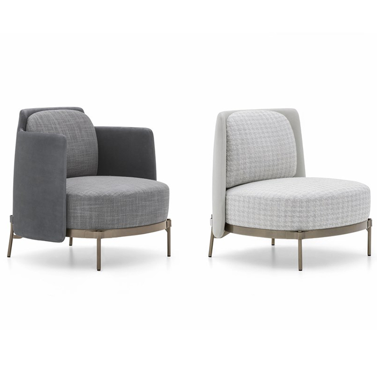 磁帶膠帶沙發(fā)椅 不銹鋼電鍍腳架超軟體沙發(fā)休閑椅 低背高背無扶手椅