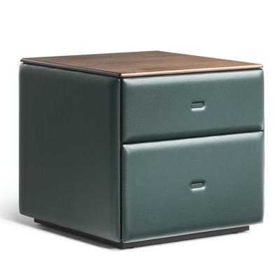 波爾托那?弗勞床邊柜羅伯特·Lazzeroni  實木皮革軟包柜