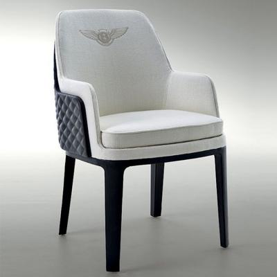 BENTLEY HOME Refined Kendal chair賓利家居肯德爾刺繡皮餐椅椅子 實(shí)木腳雙面軟包裝飾皮革西皮超纖真皮
