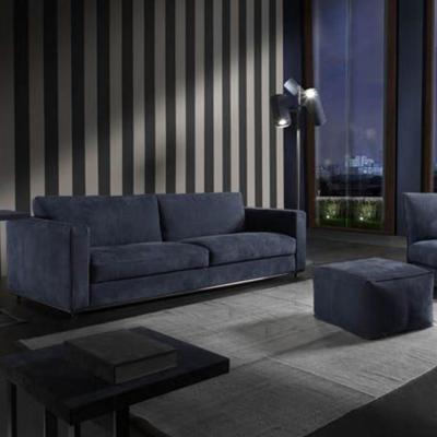 CIERRE SOFT POUF 軟蒲團(tuán)  深天藍(lán)色 單人沙發(fā)腳踏雙人模塊沙發(fā)定制