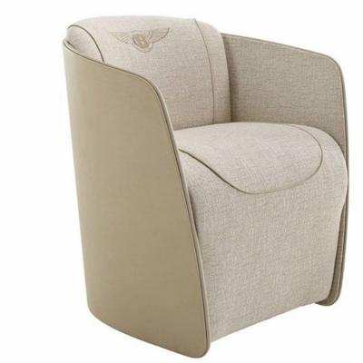 賓利家具家居定制 橄欖球扶手椅 皮革布藝西皮超纖仿真皮 休閑椅單人沙發(fā)椅